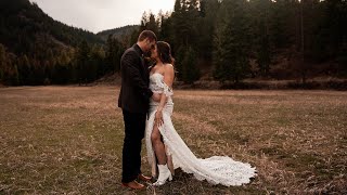 Alpine Falls Ranch Intimate Wedding Teaser  Anna  Colin [upl. by Brewster570]