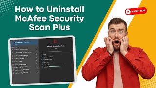 How to Uninstall McAfee Security Scan Plus  Antivirus Tales [upl. by Kcirttap]