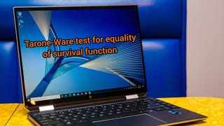 How to run TaroneWare test for equality of survival function in STATA [upl. by Akamahs721]