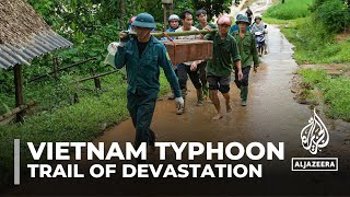 At least 179 dead in Vietnam as Typhoon Yagi triggers landslides floods [upl. by Nivled]