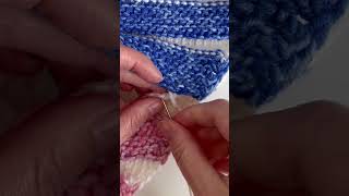 Tunisian Swirl Crochet Hat Seaming Process Video [upl. by Laughry]