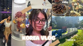 KOREA VLOG EP1 ChungAng University Orientation  Dorm Movein Hongdae Popmart Shopping KBBQ [upl. by Myrilla]