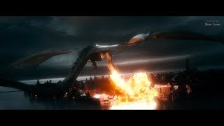 The Hobbit 2013  Smaug Attacks the Lake Town  Only Action 4K [upl. by Costello]