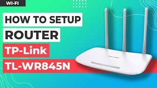 TPLink TLWR845N Router Configuration Step by Step in Hindi urdu English  change wireless password [upl. by Lyrej822]