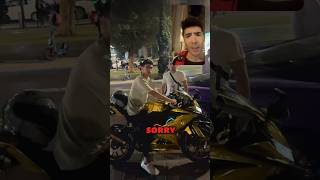 ⁠​A lesson for insolent EidanSanker moto prank shortvideos [upl. by Nallaf]