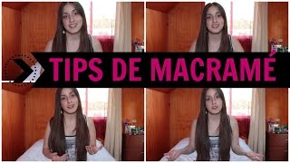 Tips para principiantes en tejidos de macrame ♥︎ Tutoriales Temuco [upl. by Omari]