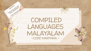 Compiled Programming Languages Explained in Malayalam  Types of Programming Languages Code Manthra [upl. by Stoffel]