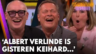 René grapt over afwezigheid Albert Verlinde Hij is gisteren keihard  VANDAAG INSIDE [upl. by Esinyt991]