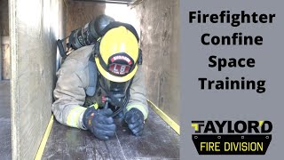 Firefighter Confined Space Training [upl. by Annaear816]