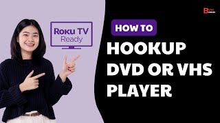 Roku TV  How To Hookup DVD Or VHS Player  How To Play DVDs Or VHS On Roku TV Step By Step Guide [upl. by Elo583]