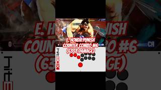 SF6 E Honda  Punish Counter Combo 6 6353 Damage [upl. by Israeli580]