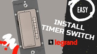 Easy How To Install Legrand or Standard Countdown Timer Switch homeimprovement diy [upl. by Nuawaj730]