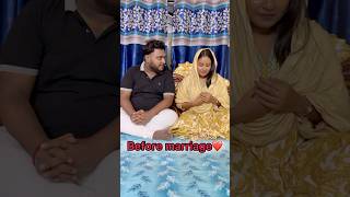 Before marriage VS After marriage🥹🙂 comedy comedyfilms bishaktosanju [upl. by Fisa]