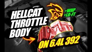 64L 392 w Hellcat Throttle Body Dyno Results [upl. by Auburta]