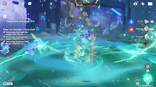 C0R1 Xianyun DPS Showcase Abyss Floor 121  Genshin Impact [upl. by Earehc]