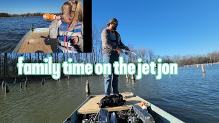 taking the family out for the first time ever in the jet jon boat jetboat [upl. by Rosenberger]