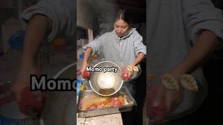 MOMO Party 🎊 🥟🥟 food trendingonshorts minivlog viralshorts cooking [upl. by Aiuqat527]