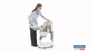 2011 High Chair  Peg Perego Tatamia  How to Remove the Tray [upl. by Inobe]