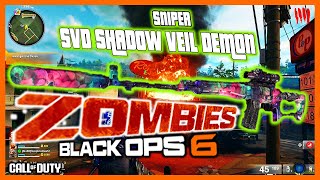 COD BO6  Jailbroken SVD Shadow Veil Demon Sniper  Zombies Solo Gameplay Episode 1 [upl. by Sleinad]