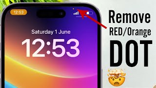 How To Turn Off Orange Dot On iPhone  How To Turn Off OrangeRedGreen Dot On iPhone [upl. by Arag]
