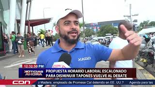 Propuesta de horario laboral escalonado para disminuir tapones vuelve al debate [upl. by Whang844]