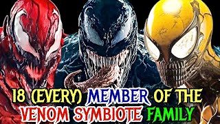 18 Every Member Of The Venom Symbiote Family  Explored [upl. by Eisus]