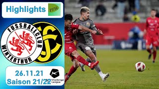 Highlights FC Winterthur vs FC Schaffhausen 261121 [upl. by Wadleigh]