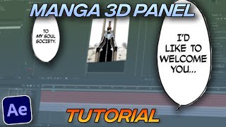 SMOOTH 3D Camera Movement  After Effects 3D Manga edit Tutorial [upl. by Novahs435]