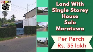 Land With Single Storey House For Sale In Moratuwa  Sri lanka  Watapitalk [upl. by Aseela]