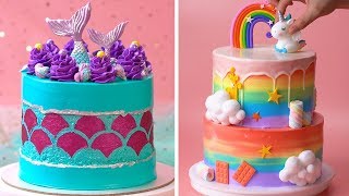 How To Make Cake For Your Coolest Family Members  Yummy Birthday Cake Hacks  So Yummy [upl. by Ellekim]