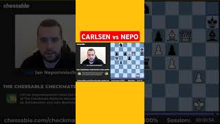 Magnus Carlsen vs Ian Nepo at Chechmates pattern chess puzzle games chesscom chessgame [upl. by Eellah]