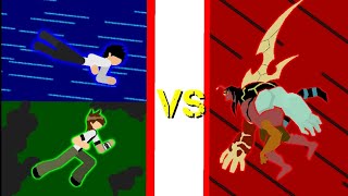 Ben 10 Classic and Sora The Anodite vs Kevin 11 Mutant stick nodes pro stick animation [upl. by Inod]