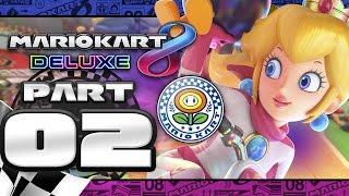 Mario Kart 8 Deluxe Flower Cup  200cc wFACECAM 3 players [upl. by Junina]