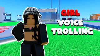 Girl Voice Trolling In Roblox Mic Up [upl. by Asilegna]