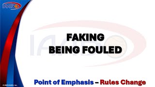 20242025 NFHS Rules Change  Faking Being Fouled [upl. by Euell]