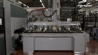 Salvagnini laser automation ADB compact destacker for automatic loading [upl. by Enajyram]