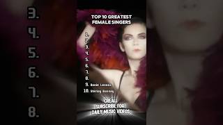 Top 10 Best Female Singers singer women top10 song [upl. by Lavella593]