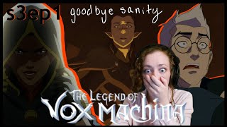 Externally SCREAMING  The Legend of Vox Machina s03ep01 BLIND Reaction [upl. by Haymo961]