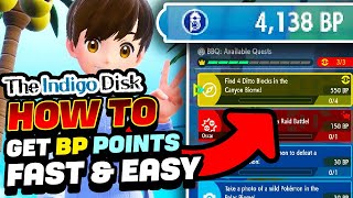 HOW TO GET BP POINTS IN INDIGO DISK FAST amp EASY 100  Pokemon Scarlet amp Violet [upl. by Yregerg]