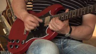 Gibson SG Special worn cherry with handmade Barfuss quotGreenyquot Pickups Part 1 [upl. by Sadoc245]