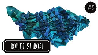 Boiled Shibori in 5 Steps  Creating 3D Textile Textures  Fabric Manipulation [upl. by Beata]