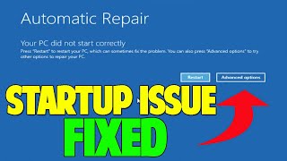 How to Fix Automatic Repair Loop and Startup Repair in Windows 10  5 WAYS [upl. by Gregoor]