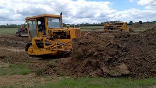 caterpillar vintage dozers cat link club muck shifting weekend sibbertoft 2024 [upl. by Eadwine]