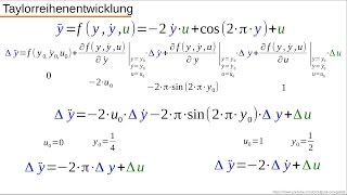 Dynamische Systeme  Teil 42  Linearisierung einer DGL um die Ruhelage [upl. by Dagney]