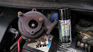 Cleaning the turbocharger with Wynns How To Clean A Turbocharger In Minutes TDI [upl. by Yelats989]