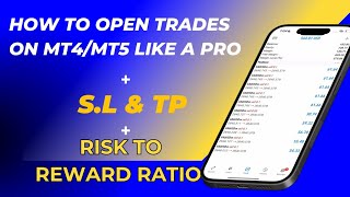 How to Open Trades on MT4MT5 like a Pro  Stop lossTake profit  Risk to Reward Ratio  Peetas Hub [upl. by Enedan456]