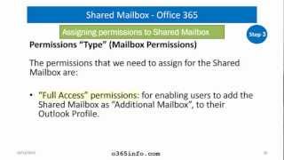 Shared Mailbox  Office 365 Part 12 [upl. by Ewens]