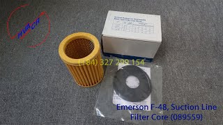 Emerson F48 Suction Line Filter Core 089559 [upl. by Vanden]