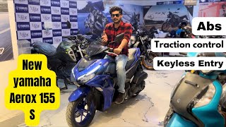 2024 Yamaha Aerox 155 S model  Aerox with smart key  Full Detailed review aerox155 [upl. by Ocsinarf]