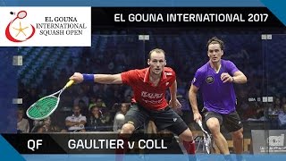 Squash Gaultier v Coll  El Gouna International 2017 QF Highlights [upl. by Alieka164]